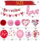 Valentines Day Love Ballons, 40 Inch Large Pink Love Foil Balloons